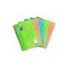 Oxford Touch collegeblok B5 gelinieerd rand links, 80 vellen, gesorteerd, 5 stuks