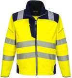 Portwest PW3 Hi-Vis Softshell Jack T402 - Geel/Marine - XL