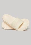 Superdry - Vegan badslippers met logo - Dames - Slippers