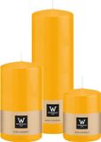 Wiedemann Bougies cylindriques/bougies pilier - set de 3 - jaune