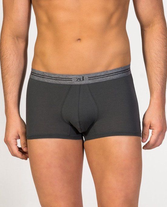 Merkloos / Sans marque Trunk boxershort heren - Antraciet - Egyptisch katoen - XL
