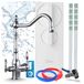 Ari Retro Keukenmengkraan met waterfiltersysteem, 2- of 3-weg, RO5 omgekeerde osmose, 400 Gpd, zonder tank, messing, chroom