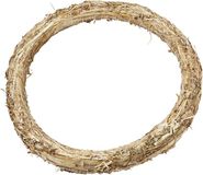 Creativ company Decoratie krans van stro - 35 x 3 cm - DIY kransen maken - kerst deurkrans/kerstkrans