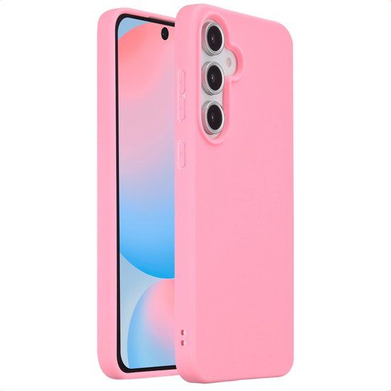 imoshion Hoesje - Geschikt voor Samsung Galaxy S24 FE - Color Backcover - Bubblegum Pink