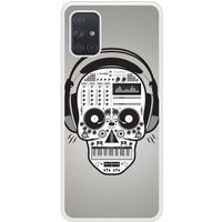 Samsung Galaxy A71 Versterkt hard hoesje - ontwerp skull music