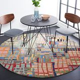 Safavieh Aspen Collectie tapijt, laagpolig, multi, 91 x 91 cm