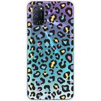 1001 coques Oppo Siliconen hoesje compatibel met Oppo A52, Oppo A72 Leopard kleur