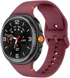 Strap-it Siliconen bandje met gespsluiting geschikt voor Samsung Galaxy Watch 9 (40/44mm) / Watch 8 (40/44mm) / 8 Classic (46mm) - wijnrood