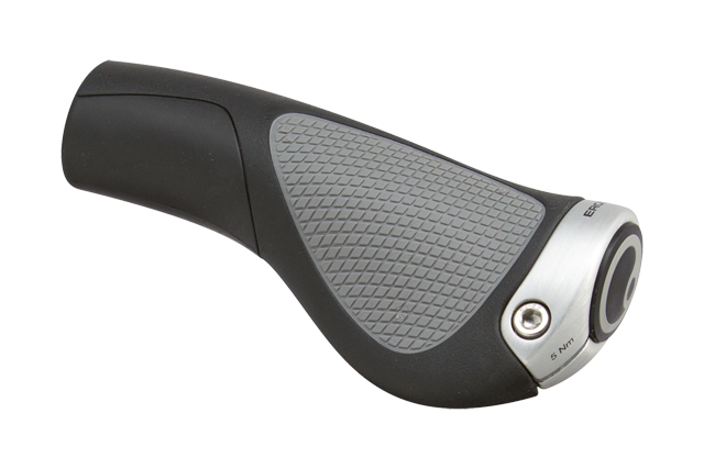 Ergon GP1 Handvatten - black/silver - Large