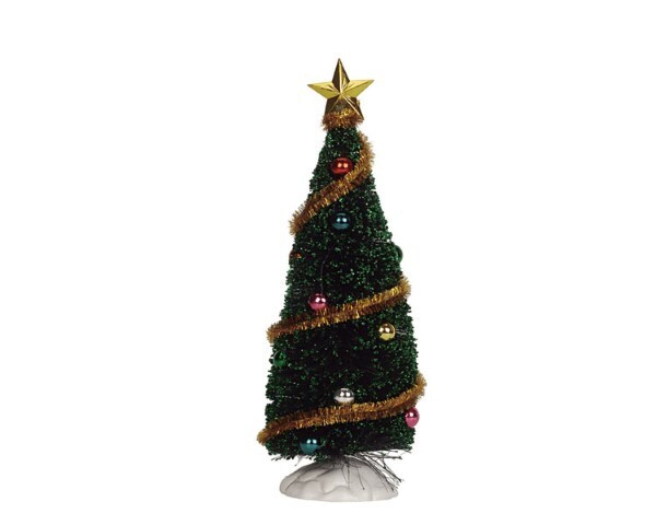 LEMAX Sparkling green christmas tree medium