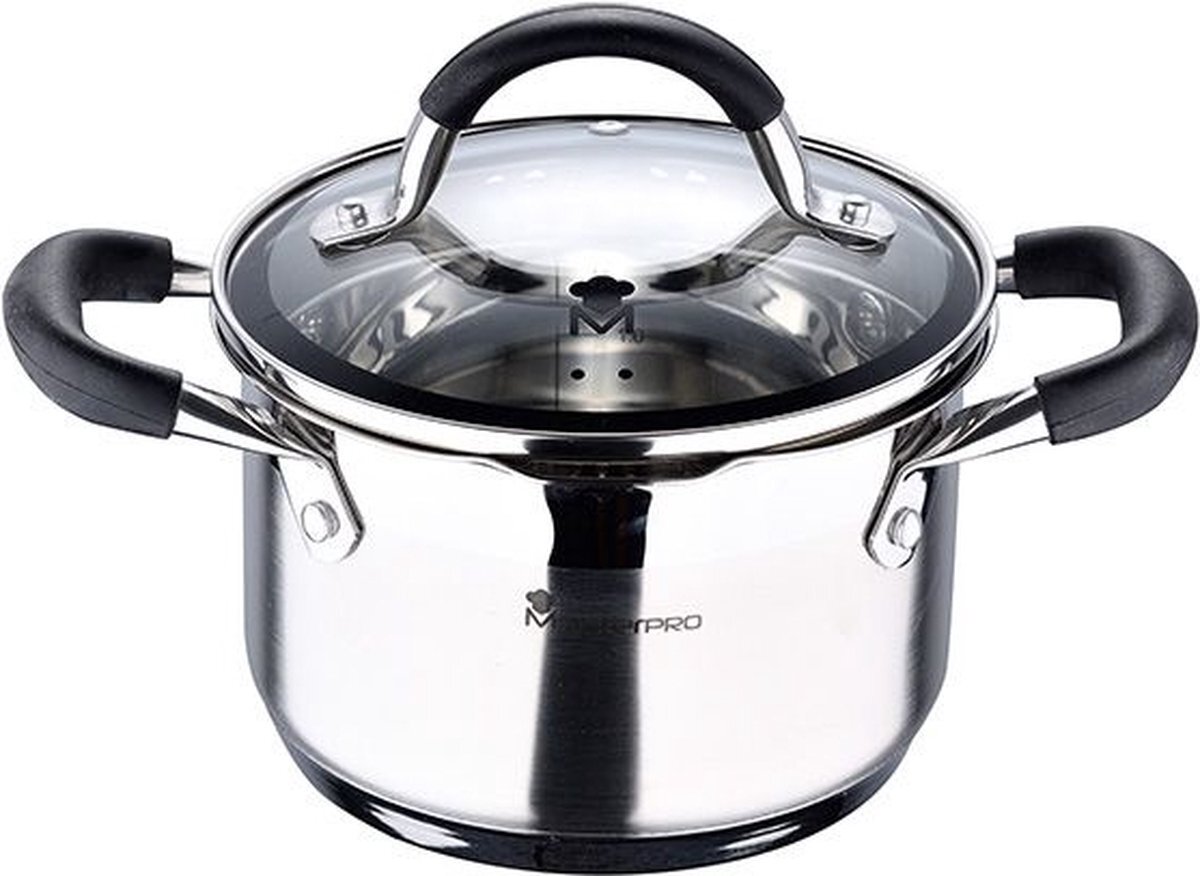 Bergner Masterpro Kookpan - met Deksel - Ø16 cm - 1.8L