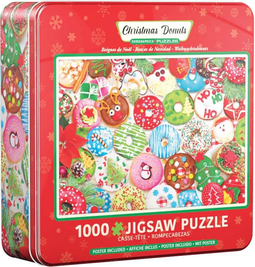 Eurographics Christmas Donuts Tin Puzzel (1000 stukjes)
