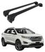 Ford Barre de toit, porte-bagages de base pour Ford Edge II (2015-2023), 75 kg, aluminium, noir, 2 pièces