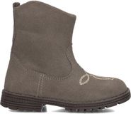 Ton & Ton Brigitte Enkellaarsjes - Enkelboots met rits - Meisjes - Taupe - Maat 26