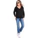 Seraphine Cropped Maternity Jacket Black