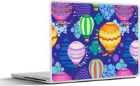 Merkloos / Sans marque Laptop sticker - 10.1 inch - Luchtballon - Regenboog - Patronen - Kinderen - Abstract - 25x18cm - Laptopstickers - Laptop skin - Cover
