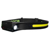 Luceco Flexibele Hoofdlamp met Bewegingssensor 350Lm+150Lm USB Oplaadbaar