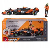 Bburago F1 McLaren MCL38 2024 met coureur Norris, diecast auto op schaal 1:24, gedetailleerde replica met coureur inbegrepen, officiële McLaren-kleuren, 14+