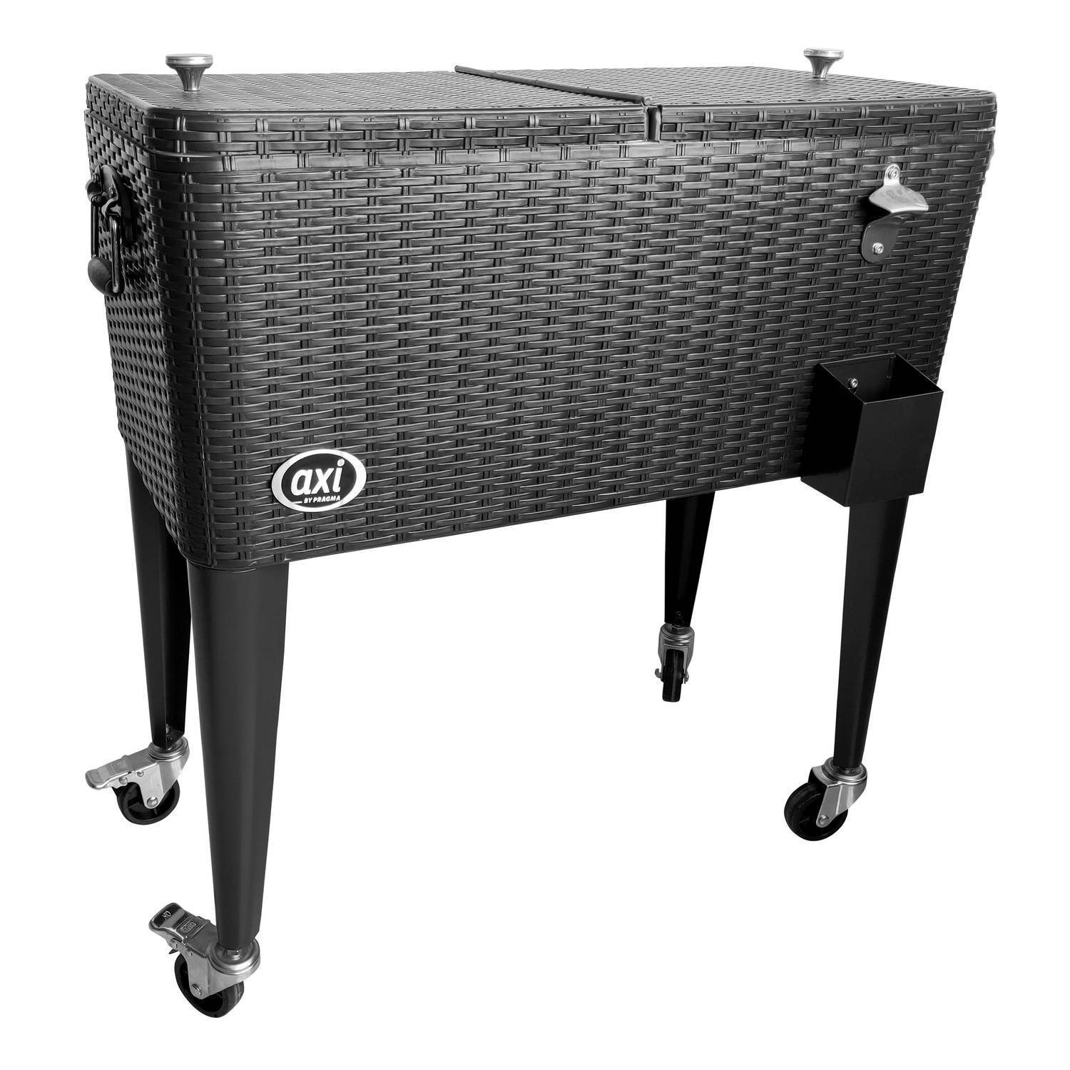 AXI Retro Cooler Wicker-look Zwart