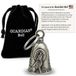 Guardian Bell Animals Good Luck Bell w/sleutelhanger & zwart fluwelen geschenkzakje | Motorbel | Loodvrij tin | Gemaakt in de VS