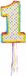 Folat Pinata 1 - gekleurd - 105 x 40 x 9 cm - Leeftijd versiering - 1e verjaardag