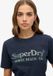 Superdry Venue T-shirt métallique coupe décontractée Femme T-shirts