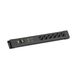 Bachmann CONNECTUS 6xCEE7/3, 1xGVS 1xschakelaar 2,0 m CEE7/7 zwart