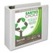 Samsill Earth's Choice, 4-inch duurzame D-Ring View Binder, USDA gecertificeerd biobased, milieuvriendelijk, wit