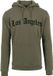 Mister Tee Los Angeles Wording Hoodie/trui - Olijfgroen - XL
