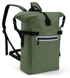 Merkloos Dry bag rugzak - Waterdichte tas - 30 liter - Groen - Voor kajakken en raften