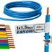 EBROM - 5 meter aderleiding enkeldraads - H07V-U 1,5mm2 lichtblauw