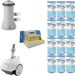 WAYS - Chauffage de piscine & pompe de filtration 5678 L/h & 12 filtres type A & brosse de nettoyage WAYS