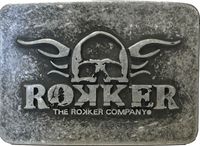 Rokker Boucle de ceinture en acier Gris