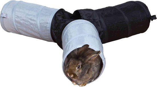 Trixie Speeltunnel 3 Gangen - Konijn - Blauw - Kunststof - 98 cm