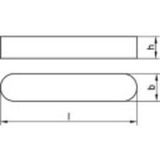 TOOLCRAFT 138580 Clavette DIN 6885 Acier 100 pièce(s)