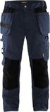 Blåkläder Werkbroek met spijkerzakken 1555-1860 - Donker marineblauw/Zwart - C148