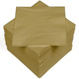 HEKU 100 effen servetten, 3-laags, 33 x 33 cm, goud