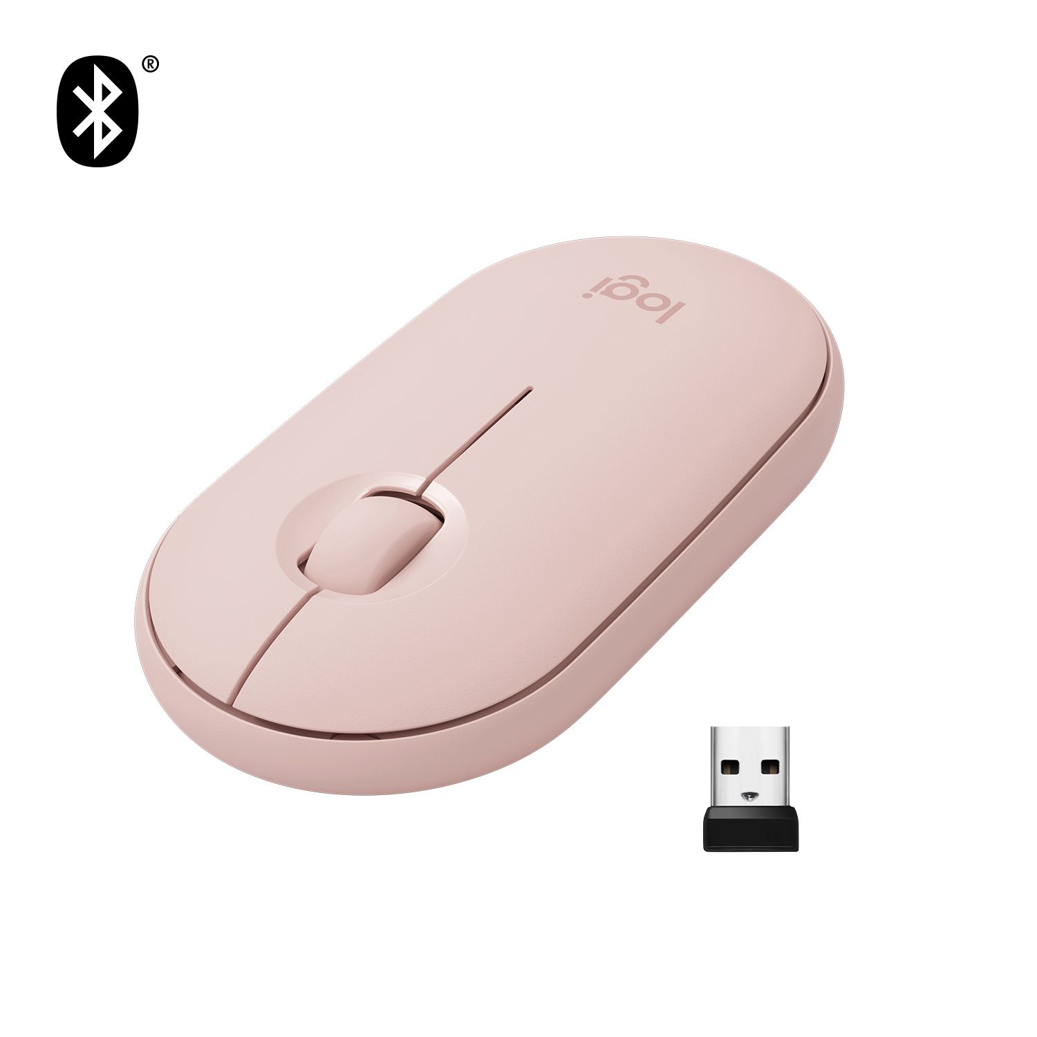 Logitech Pebble M350 Wireless Mouse - Pink