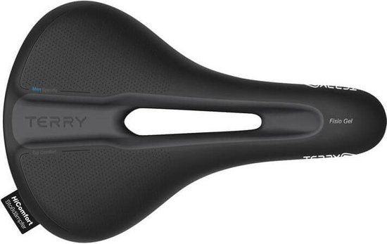 Terry Fisio Flex Max Gel Zadel - Heren - Zwart - Elektrische Fiets - Met Uitsparing