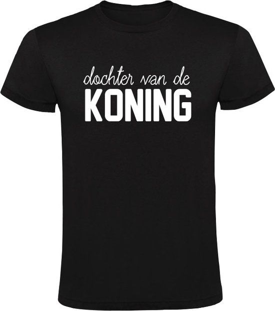 Sol's Dochter van de koning Kindershirt Zwart Maat 140 - Unisex