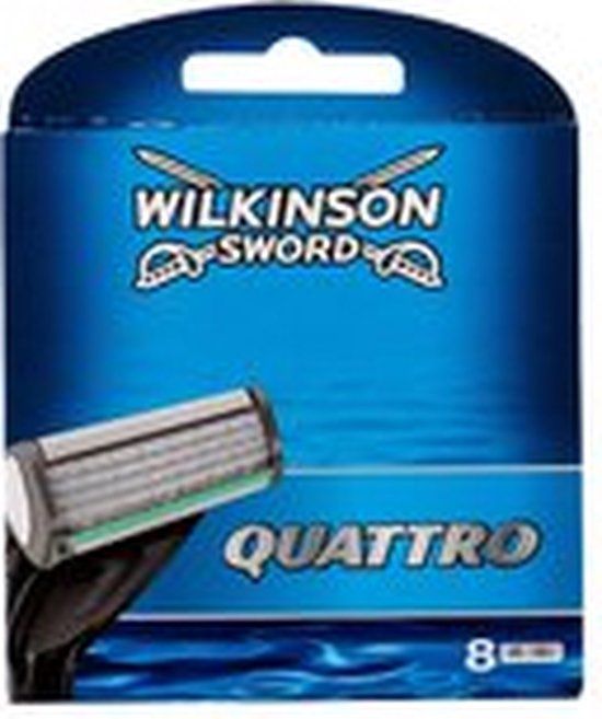 Wilkinson Sword Quattro Scheermesjes - 8 stuks