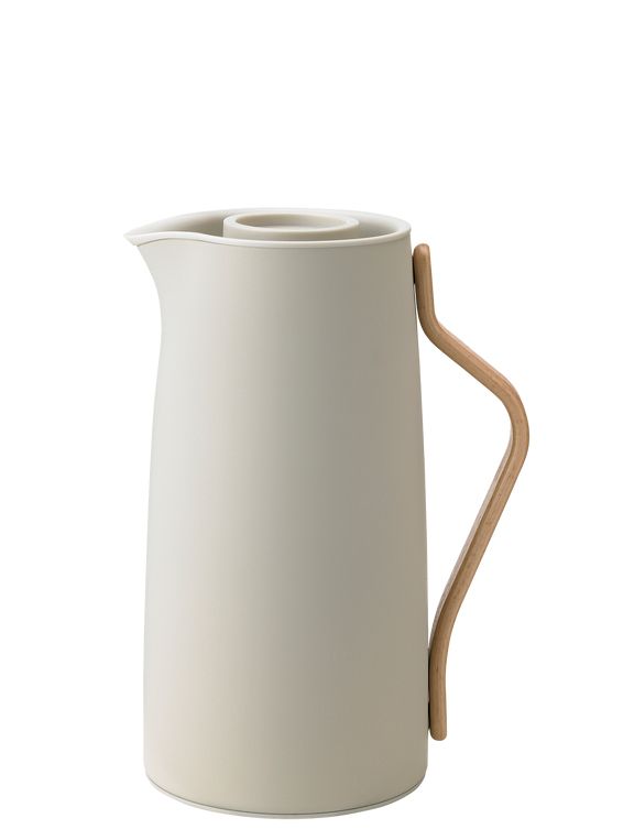 Stelton Emma Sand Vacuum Coffee Maker - 1.2L - Manual - Steel - Beige/Brown