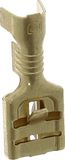 Platte stekkerhuls voor standaard verbindingen, nylon, 6,35 mm x 0,8 mm, 1 tot 2,5 mm², 10 stuks