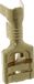 Platte stekkerhuls voor standaard verbindingen, nylon, 6,35 mm x 0,8 mm, 1 tot 2,5 mm², 10 stuks