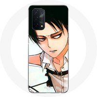 Oppo Etui voor Oppo A74 5G Aanval der Titanen Levi Ackerman Maniacase