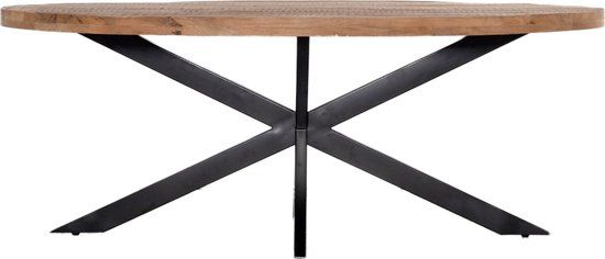 Giga Meubel Eettafel Mansour Ovaal Mangohout 220cm