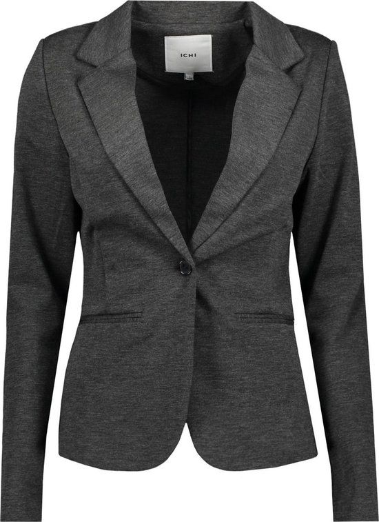 Ichi Blazer Ihkate Bl 20101801 - Dark Grey Melange - Women's Size XL