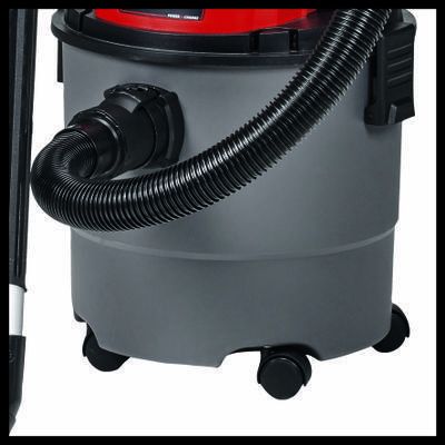 Einhell TC-VC 18/15 Li-Solo - Accu Nat-/Droogzuiger - 15 L - 8000 Pa - 18V - Zwart/Rood