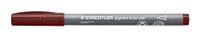 STAEDTLER Brush Pen Pigment Arts 371-729 Set van 10 hoogwaardige pigmentstiften voor variabele lijnbreedte, waterdicht, sneldrogend, 10 penseelstiften in etui