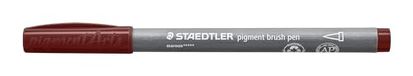 STAEDTLER Brush Pen Pigment Arts 371-729 Set van 10 hoogwaardige pigmentstiften voor variabele lijnbreedte, waterdicht, sneldrogend, 10 penseelstiften in etui